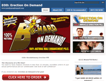 Tablet Screenshot of erectionondemand.com